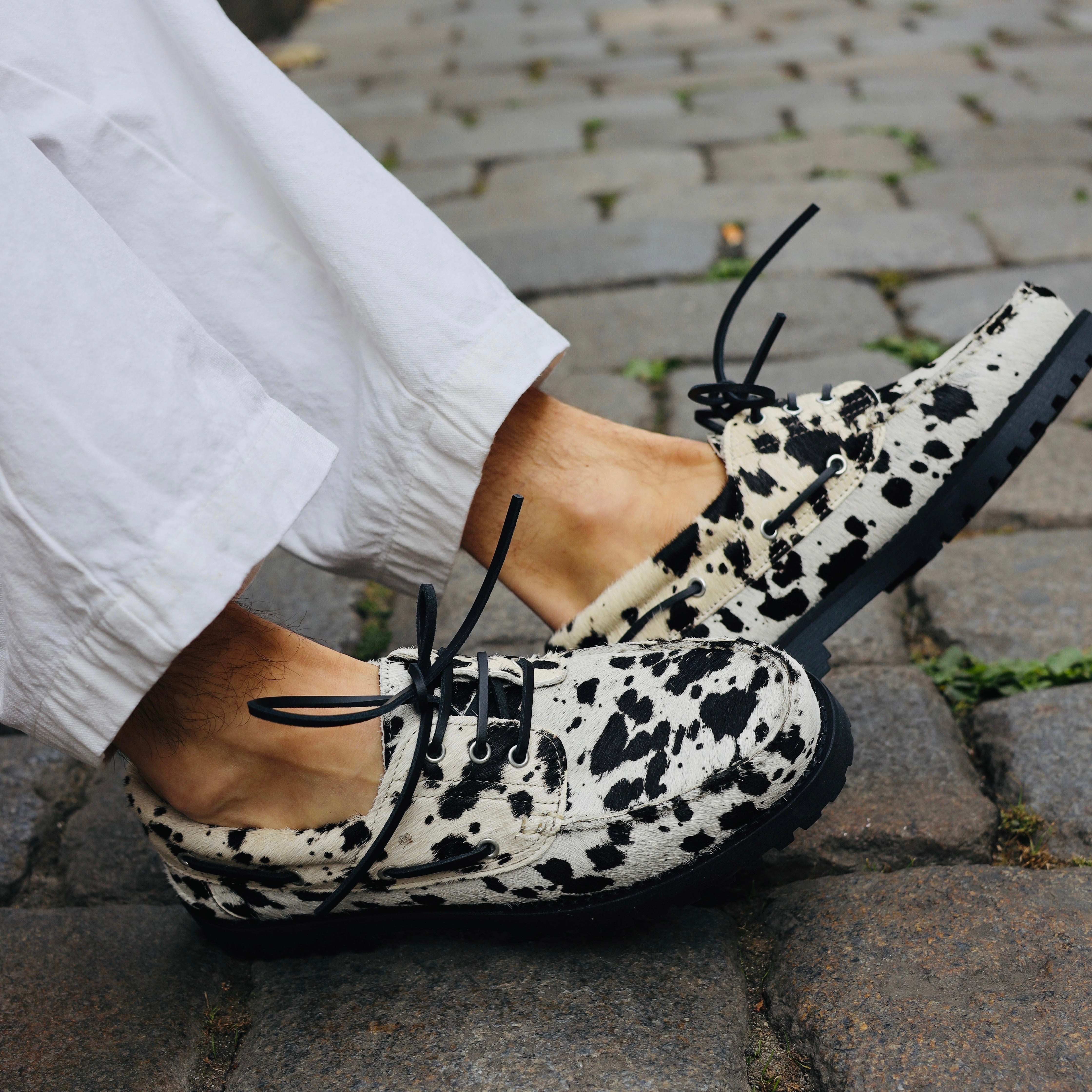 Boat shoes effet vache